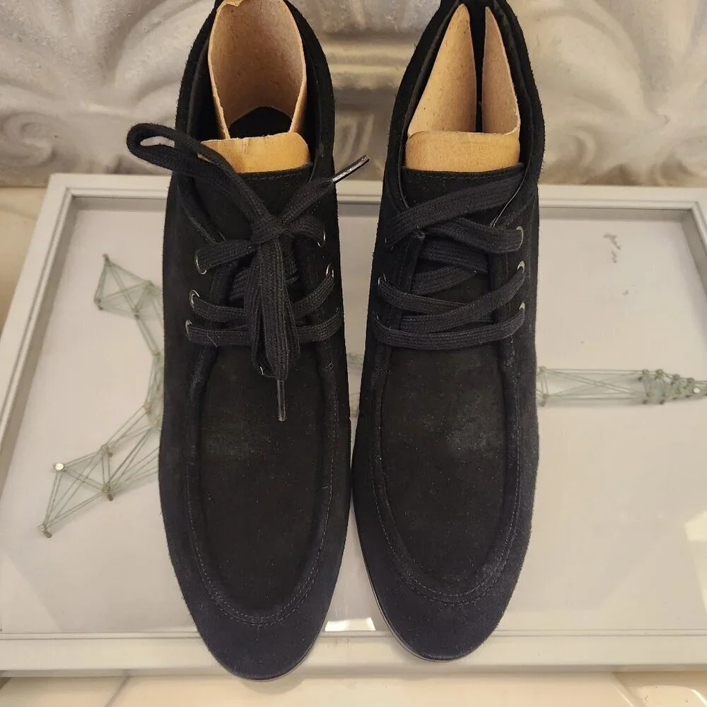 Naturalizer Wesson Moccasin Booties. Block Heel. NIB. Leather. Size 11